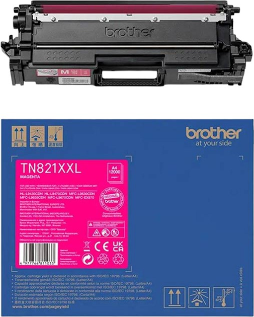 Картридж Brother TN-821XXLM фіолетовий (4977766811033) - зображення 1