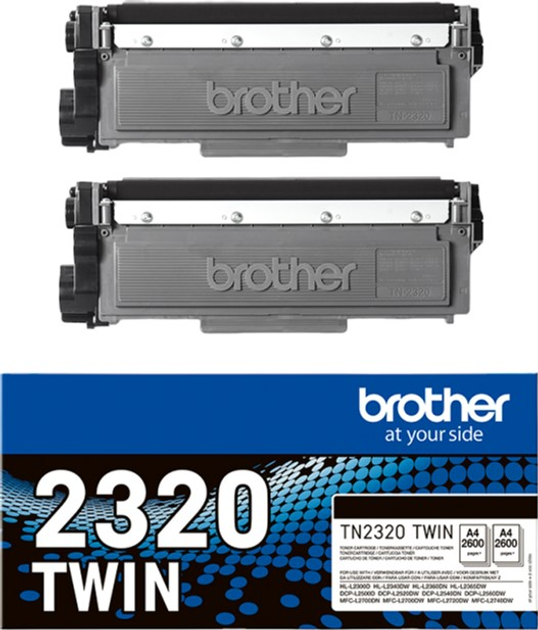 Toner Brother TN2320 Twin-pack Czarny (TN2320TWIN) - obraz 1