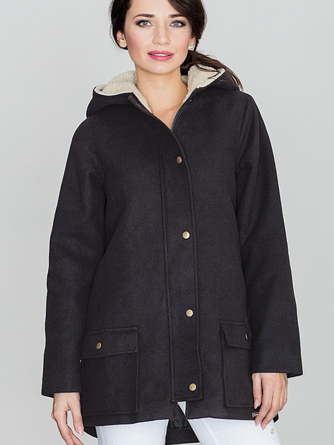 Куртка демісезонна жіноча Lenitif K306 XL Чорна (5902194322775) - зображення 1