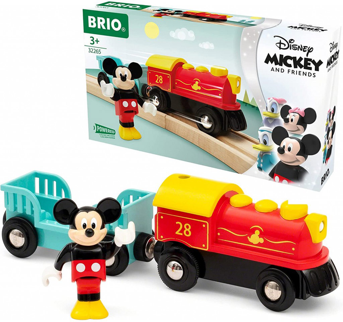 Lokomotywa akumulatorowa Brio Mickey Mouse na baterie 3 elementy (7312350322651) - obraz 1