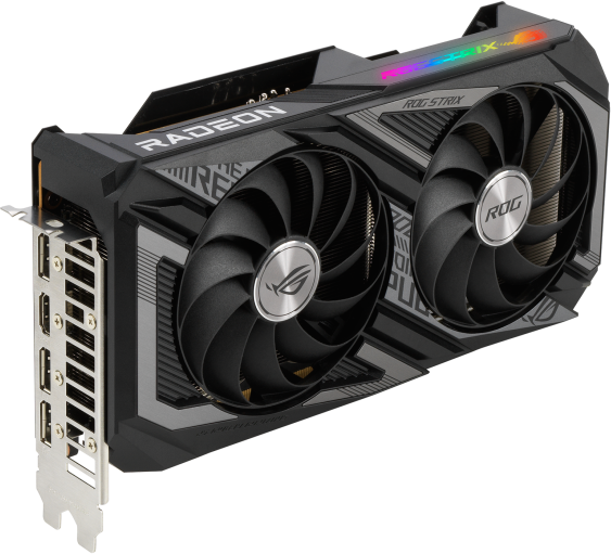 Відеокарта Asus PCI-Ex Radeon RX 6600 XT ROG Strix OC Edition 8GB GDDR6 (128bit) (2607/16000) (1 x HDMI, 3 x DisplayPort) (ROG-STRIX-RX6600XT-O8G-GAMING) - зображення 4
