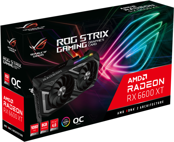 Відеокарта Asus PCI-Ex Radeon RX 6600 XT ROG Strix OC Edition 8GB GDDR6 (128bit) (2607/16000) (1 x HDMI, 3 x DisplayPort) (ROG-STRIX-RX6600XT-O8G-GAMING) - зображення 10