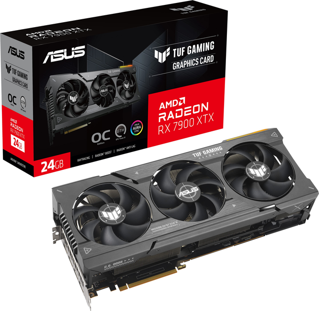 Відеокарта Asus PCI-Ex Radeon RX 7900 XTX TUF Gaming OC 24GB GDDR6 (384bit) (2395/20000) (HDMI, 3 x DisplayPort) - зображення 14