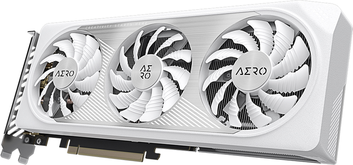 Відеокарта Gigabyte PCI-Ex GeForce RTX 4060 Aero OC 8GB GDDR6 (128bit) (2550/17000) (2 x HDMI, 2 x DisplayPort) (GV-N4060AERO OC-8GD 1.0) - зображення 2