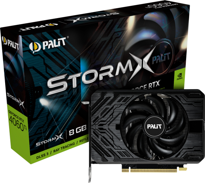 Karta graficzna Palit PCI-Ex GeForce RTX 4060 Ti StormX 8GB GDDR6 (128bit) (2535/18000) (HDMI, 3 x DisplayPort) (NE6406T019P1-1060F) - obraz 8