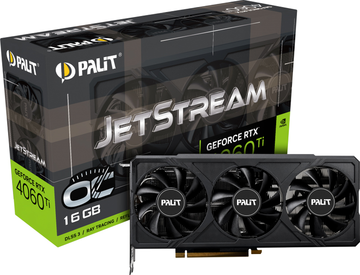 Karta graficzna Palit PCI-Ex GeForce RTX 4060 Ti JetStream OC 16GB GDDR6 (128bit) (2595/18000) (HDMI, 3 x DisplayPort) (NE6406TU19T1-1061J) - obraz 8