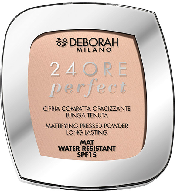 Акція на Пудра компактна для обличчя Deborah 24Ore Perfect SPF15 Стійка матуюча 03 Rose 9 г від Rozetka