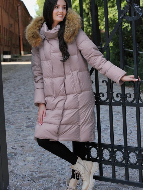 Kurtka zimowa damska PERSO BLH220011FR 3XL Różowa (5905080201017) - obraz 4