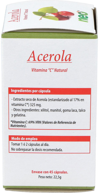 Suplement diety Neo Acerola 50 kapsułek (8436036591519) - obraz 2