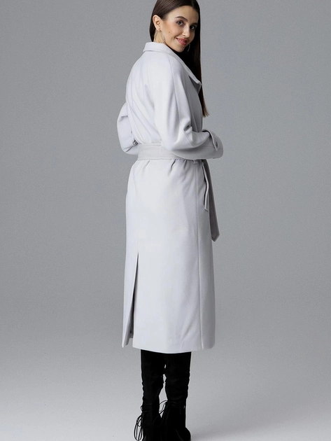 Пальто жіноче Figl M624 XL Сіре (5902194357357) - зображення 2