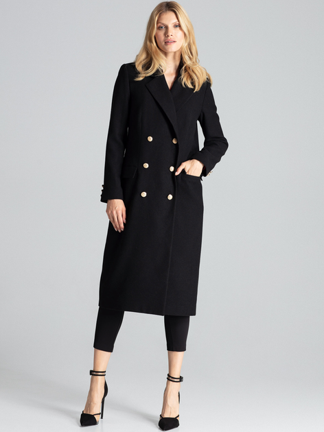 Пальто жіноче Figl M681 S Чорне (5902194374798) - зображення 3
