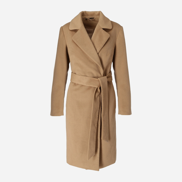 Płaszcz damski z paskiem PERSO MAH201003F M Beżowy (5908312930624) - obraz 4