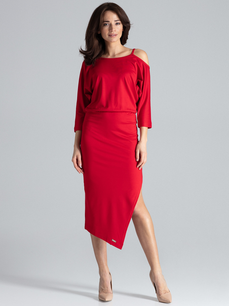 Сукня жіноча Lenitif K479 2XL Червона (5902194376471) - зображення 1