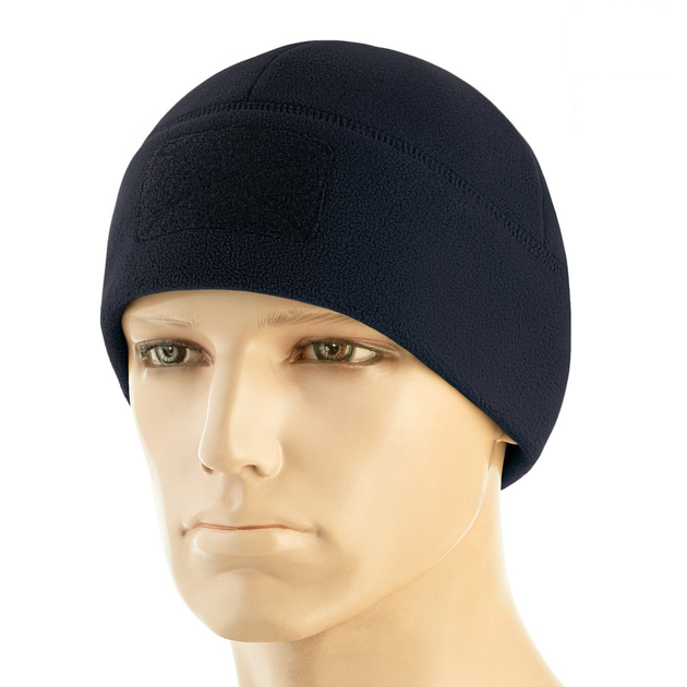 M-Tac шапка Watch Cap Elite флис (320г/м2) с липучкой Dark Navy Blue L - изображение 1