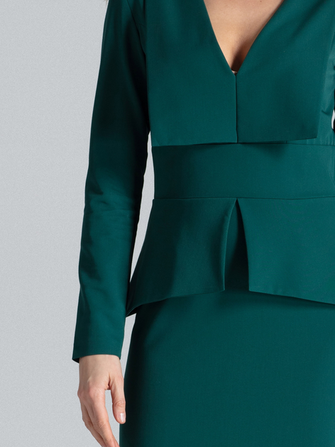Sukienka ołówkowa damska Lenitif K491 XL Zielona (5902194354639) - obraz 4