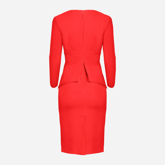 Sukienka ołówkowa damska Lenitif K491 S Czerwona (5902194354523) - obraz 6