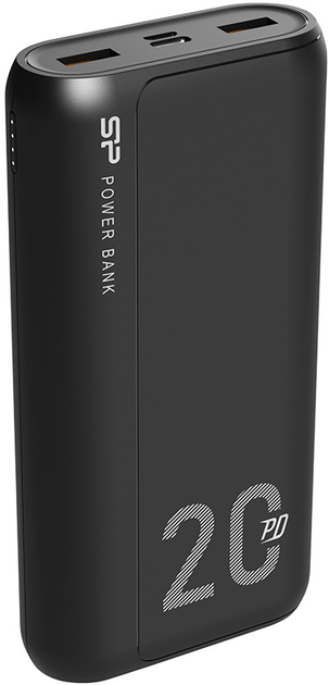 Powerbank Silicon Power QS15 20000 mAh Black (SP20KMAPBKQS150K) - obraz 2