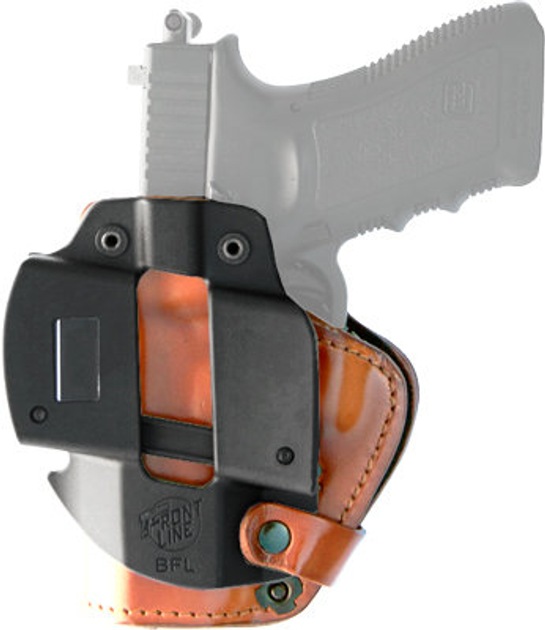 Кобура Front Line открытая поясная кожа для револьвера 2'' коричневый (LKC92BR) - изображение 2