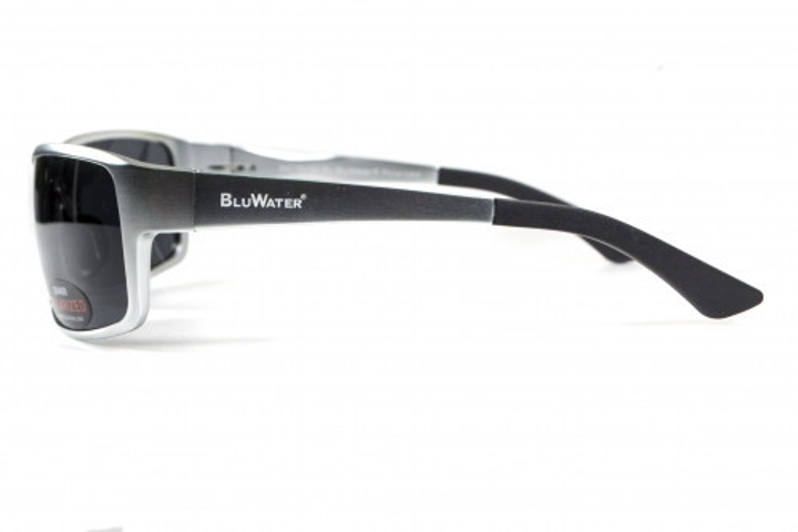 Очки поляризационные BluWater Alumination-1 Silver Polarized (gray) серые - изображение 2