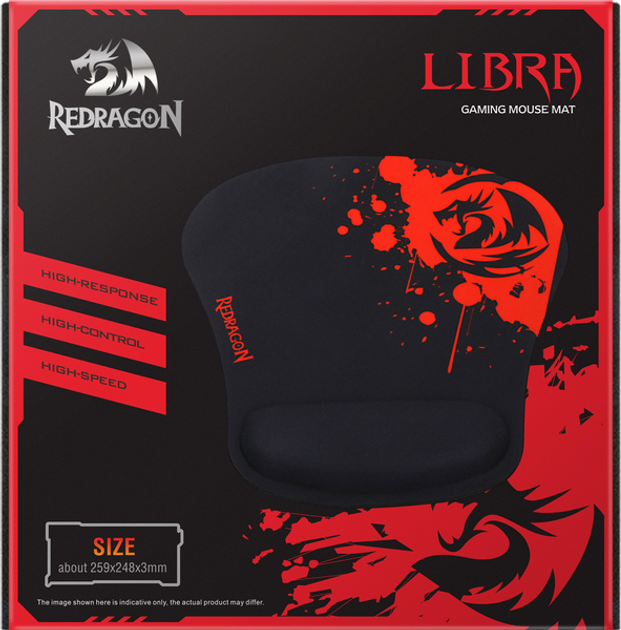 Ігрова поверхня Redragon Libra Speed Black/Red (RED-P020) - зображення 5