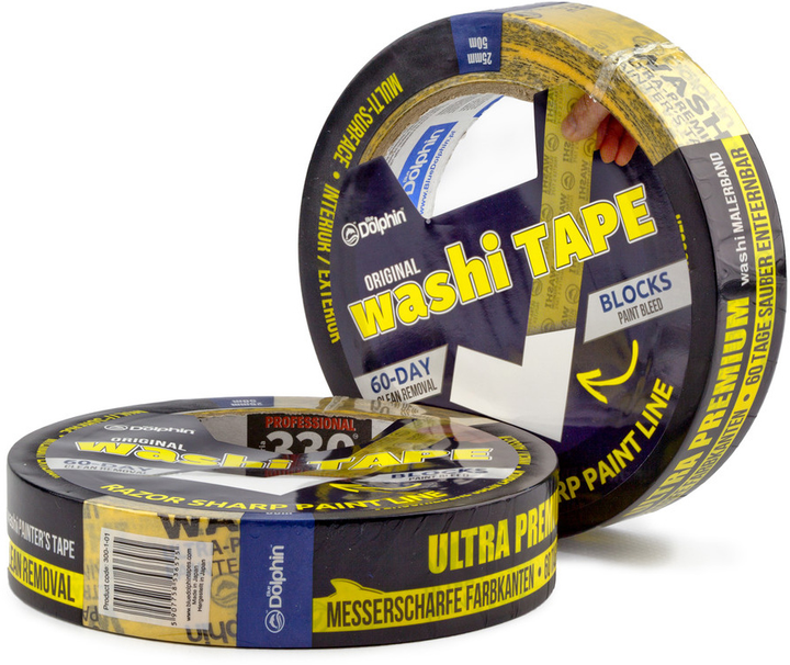 Малярна стрічка Blue Dolphin для чітких ліній Washi-XF7