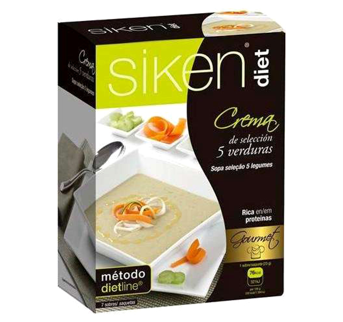 Zupa kremowa Siken z warzywami 7 szt (8424657105154) - obraz 1