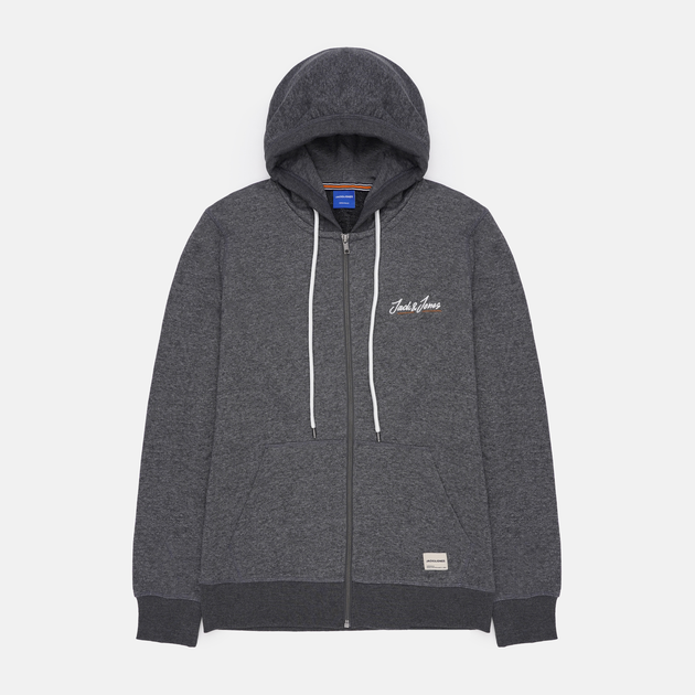 Толстовка на флисе на молнии мужская Jack & Jones 12186716 S Темно ...
