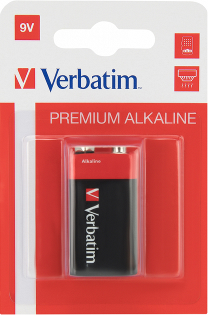 Bateria Verbatim Premium 6LR61 1 szt Alkaline (49924) - obraz 1