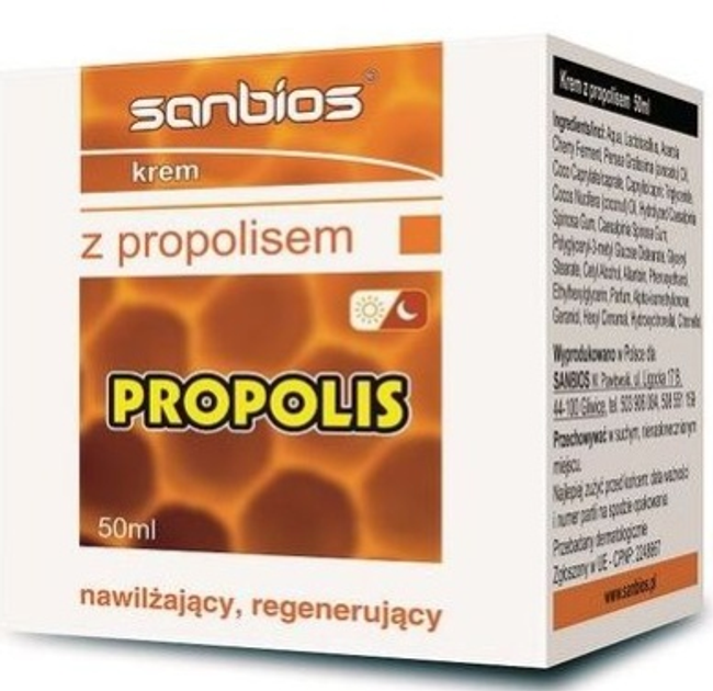 Крем для обличчя Sanbios With Propolis 50 мл (5908230845727) - зображення 1