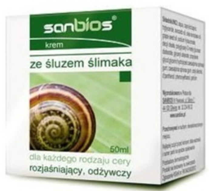 Krem do twarzy Sanbios With Snail Mucus 50 ml (5908230845338) - obraz 1