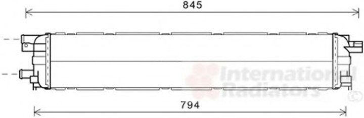 Радиатор интеркулера Audi A4/A5/S4/S5 Quatro (выр-во Van Wezel) Van Wezel (03002366) - изображение 2