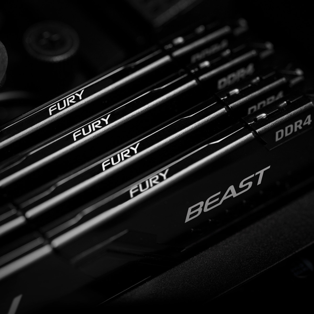 Pamięć Kingston Fury DDR4-3200 65536 MB PC4-25600 (Kit of 4x16384) Beast Black (KF432C16BB1K4/64) - obraz 9