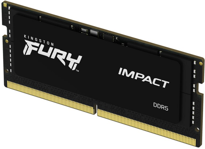 Оперативна пам'ять Kingston Fury SODIMM DDR5-4800 8192MB PC5-38400 Impact Black (KF548S38IB-8) - зображення 2