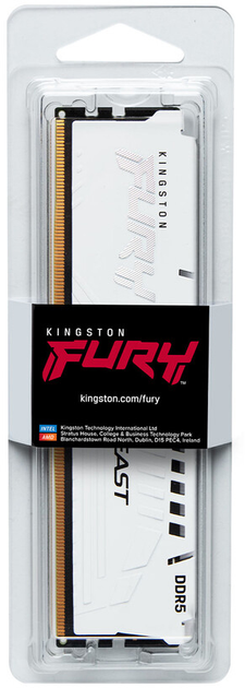 Оперативна пам'ять Kingston Fury DDR5-5200 16384MB PC5-41600 Beast White (KF552C40BW-16) - зображення 4