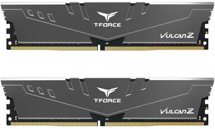 Оперативна пам'ять Team T-Force Vulcan Z DDR4-3200 16384MB PC-25600 (Kit of 2x8192) Gray (TLZGD416G3200HC16CDC01) - зображення 1