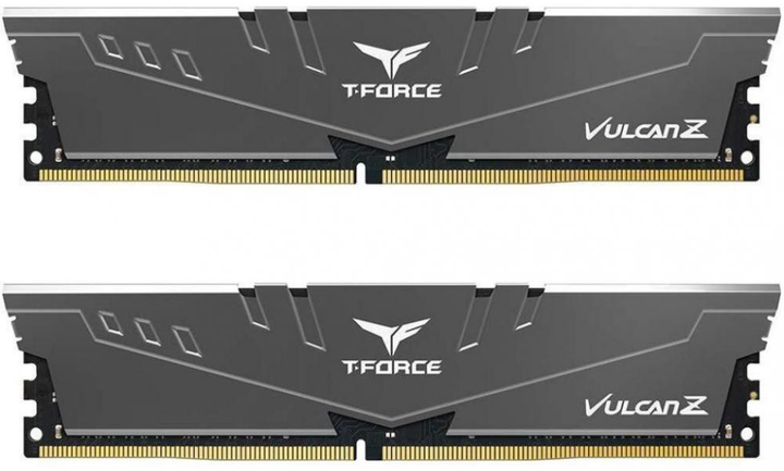 Pamięć Team T-Force Vulcan Z DDR4-3200 16384MB PC-25600 (Kit of 2x8192) Gray (TLZGD416G3200HC16CDC01) - obraz 1