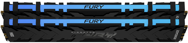 Оперативная память Kingston Fury DDR4-3200 65536MB PC4-25600 (Kit of 2x32768) Renegade RGB 2Rx8 Black (KF432C16RBAK2/64) - изображение 2