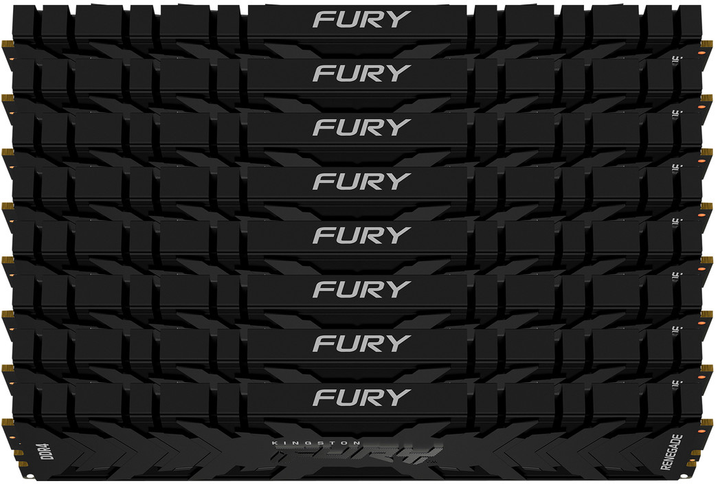 Оперативная память Kingston Fury DDR4-3200 262144MB PC4-25600 (Kit of 8x32768) Renegade Black (KF432C16RBK8/256) - изображение 2