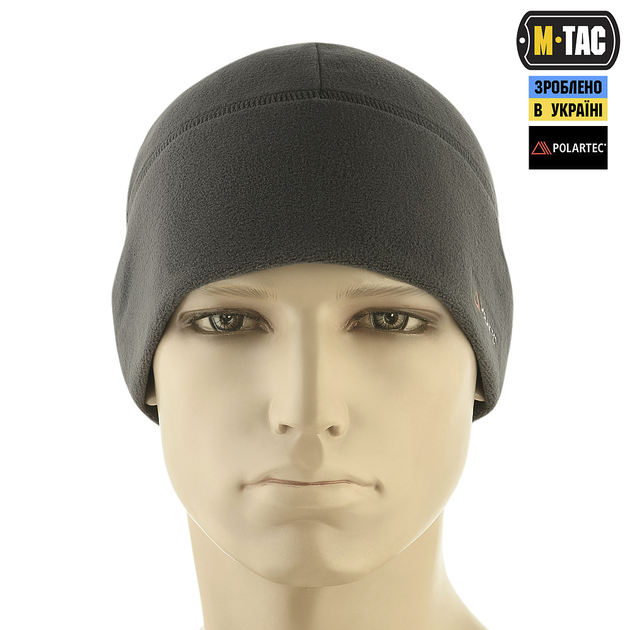 M-Tac шапка Watch Cap флис Light Polartec Dark Grey S - изображение 2