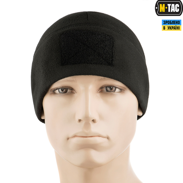 M-Tac шапка Watch Cap Elite флис (270г/м2) с липучкой Black M - изображение 2