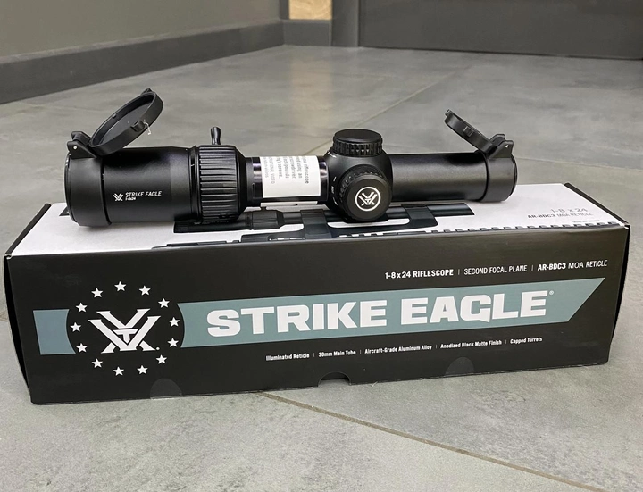 Оптичний приціл Vortex Strike Eagle 1-8x24 сітка AR-BDC3 c підсвічуванням, труба 30 мм (241697) - зображення 2