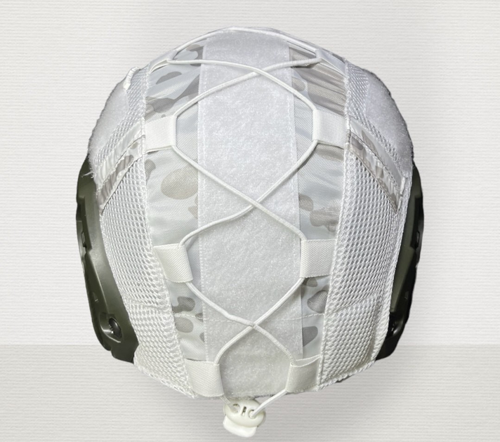 Кавер чехол на шлем каску фаст Fast Tor-D Multicam Alpine на Зиму из ткани rip stop Размер XL - изображение 2