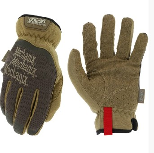 2 ПАРЫ - мужские армейские перчатки тактические зсу Mechanix FastFit + SpeedKnit, размер L, цвет коричневый, 453799522 - изображение 1