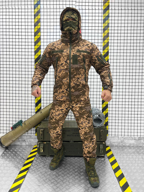 Тактический костюм пиксель SoftShell 5в1 размер XL - изображение 1