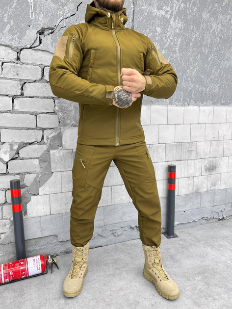 Тактичний осінній костюм SoftShell софтшел coyot mystery розмір XL - зображення 1