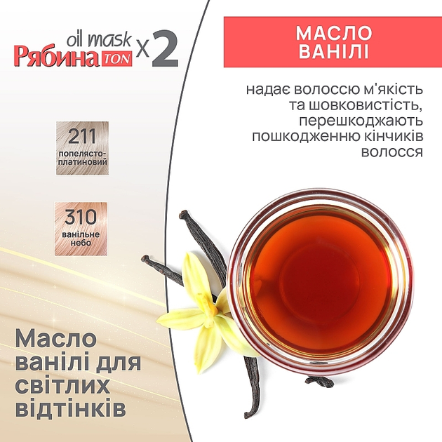 Тонирующая маска для волос ACME Ton oil mask 310 Ванильное небо, 30 мл