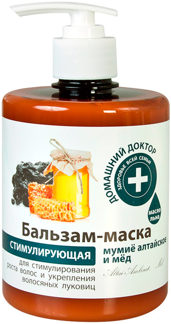 Бальзам-маска стимулирующая "Мумие алтайское и мед" Домашний Доктор 500ml (500 мл) (404625-510850-2) 