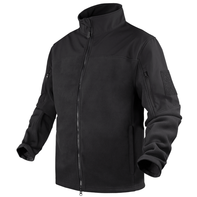 Тактичний флісова куртка Condor BRAVO FLEECE JACKET 101096 Small, Чорний - зображення 1