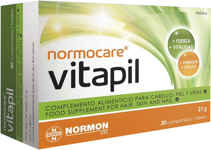 Suplement diety Normon Normocare Vitapil 30 tabletek (8435232338560) - obraz 1