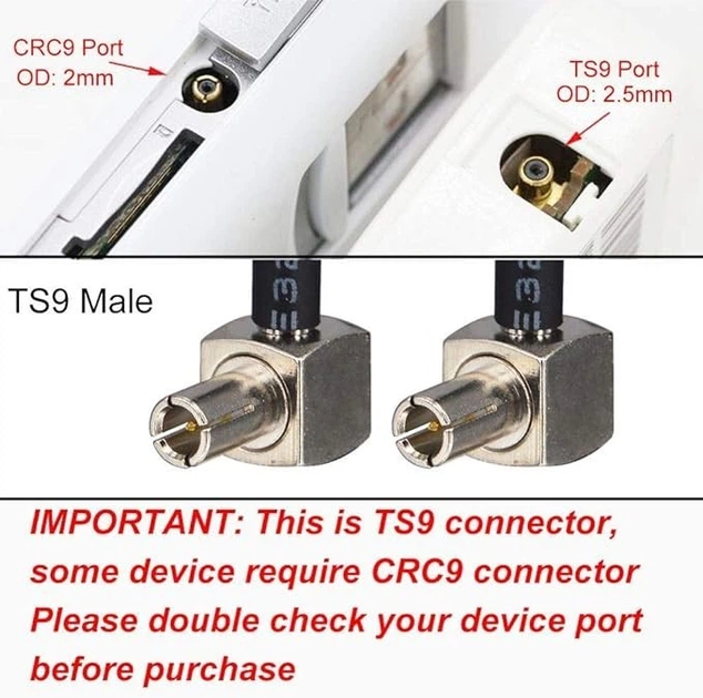 Антенна 3G 4G LTE+ TS9 5 дБ 17.5 см 2 шт - Фото 7 Антенна 3G 4G LTE+ TS9 5 дБ 17.5 см 2 шт - изображение 7